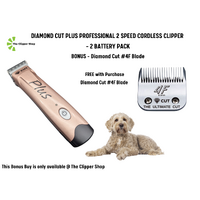 Diamond Cut Plus Cordless Clipper with FREE DC #4F Blade