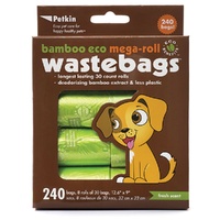 Petkin BAMBOO ECO MEGA-ROLL Poo/Waste Bags 240pcs