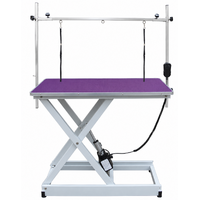 Professional Electric Pet Grooming Table with Hand Control - Purple