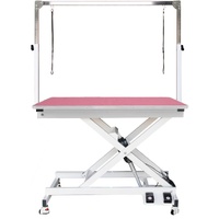 Professional Electric Pet Grooming Table with Foot Control - Pink - NEW Style