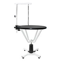 TCS Hydraulic Lift Table with Rotating Table Top - Black