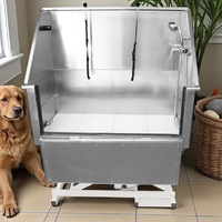 Electric Lift Stainless Steel Pet Bath with Drop Down Door