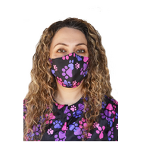Ladybird Pink and Purple Paw Print Mask - Pack of 2