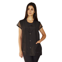Ladybird Groomer's Mesh Back Jacket - Black - Small