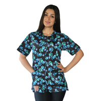 Ladybird Blue Paw Print Waterproof Jacket Mesh Back - Large