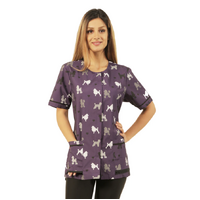 Ladybird Purple Poodle Waterproof Jacket Mesh Back