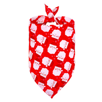 TCS Christmas Pet Bandana - Medium - Red Santa