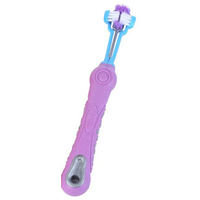 TCS- Triple Head Pet Toothbrush - Purple