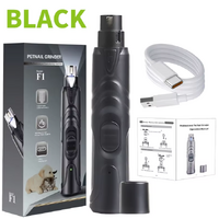 TCS Pet Nail Grinder - Rechargable - Black