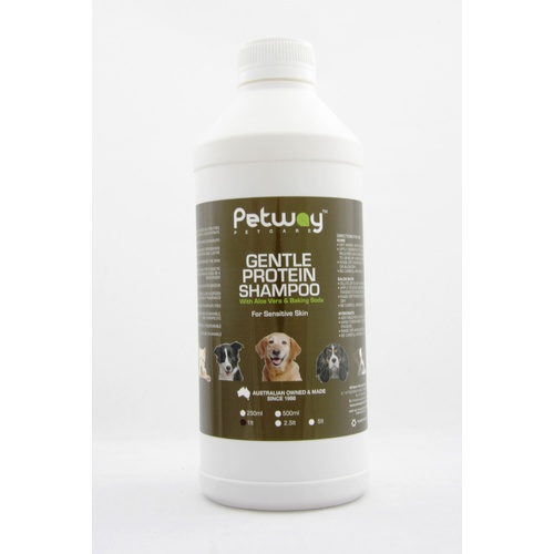 PETWAY PETCARE GENTLE PROTEIN SHAMPOO with Aloe Vera & Baking Soda 1 litre