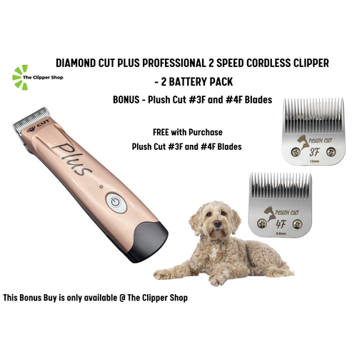 Diamond Cut Plus Cordless Clipper with FREE Plush Cut #3F and #4F Blade