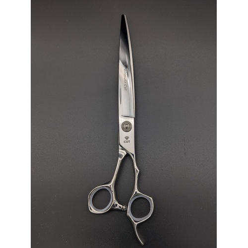 Diamond Cut 8.5" Japan 440C Curved Pet Scissor