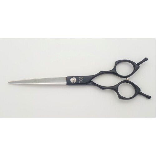 TCS 7" Straight Pet Scissors - Black