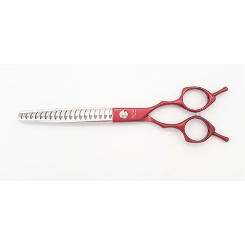 TCS 7" Chunkers for Pet Grooming - Red