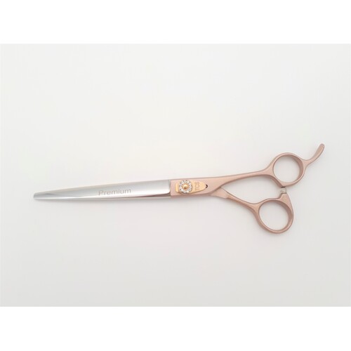 TCS 7.5" Straight Scissors with Jewel Adjustment - Gold
