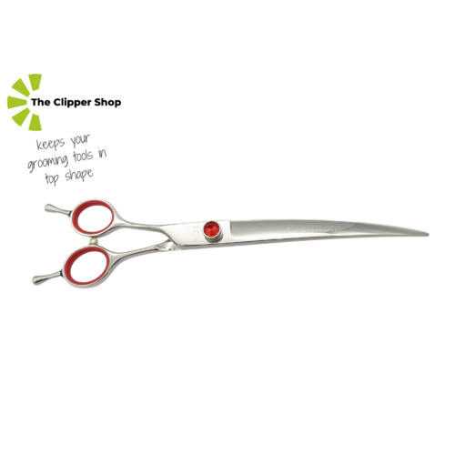 TCS Left Handed 8" Curved Pet Grooming Scissor