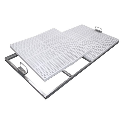Stainless Steel Bath Platform with Plastic Panel Inserts