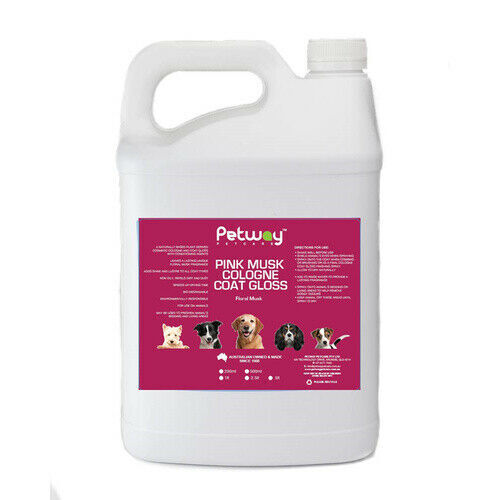 PETWAY PETCARE PINK MUSK COLOGNE COAT GLOSS - 5 LITRE