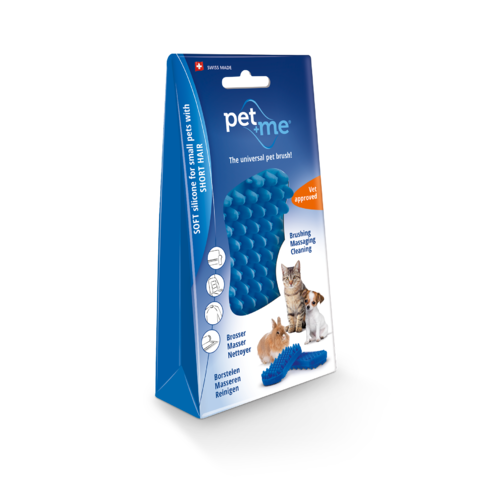 Pet+Me Universal Pet Brush Blue - Small Pets