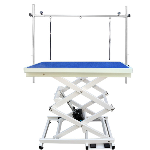Professional Electric Grooming Table - Blue - Scissor Style