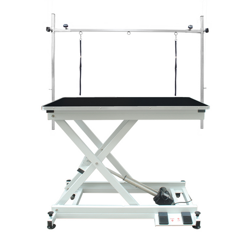 Professional Electric Pet Grooming Table with Foot Control - Black