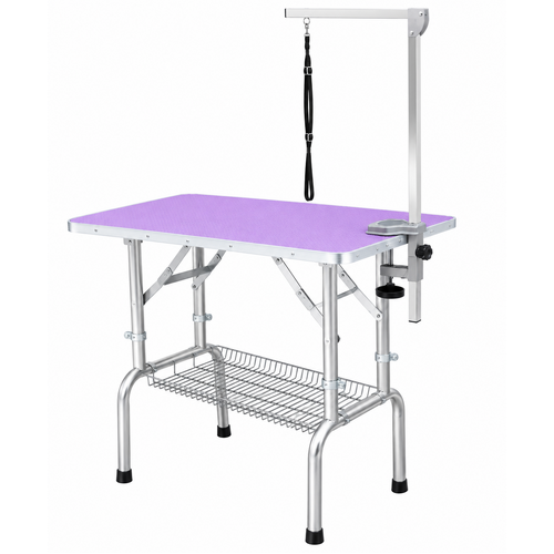 The Clipper Shop Pet Grooming Height Adjustable Table - Medium - Purple
