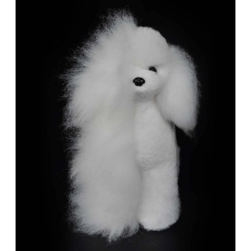 OPAWZ High-Density Toy Poodle Whole Body Dog Wig - White