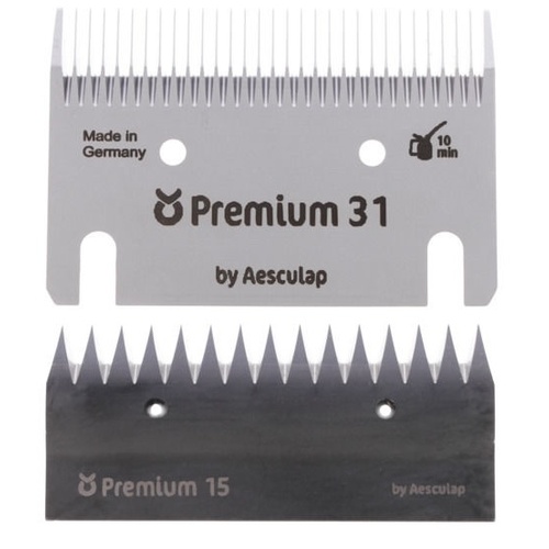 Aesculap Premium Horse and Cattle Clipping Blade Set 31/15 2-4mm
