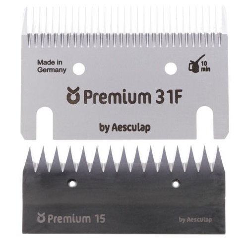 Aesculap Premium Horse and Cattle Clipping Blade Set 31F/15 1-2mm