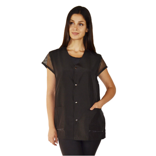 Ladybird Groomer's Mesh Back Jacket - Black