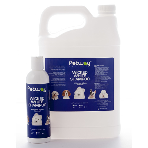 PETWAY PETCARE Wicked White Whitening & Stain Removal Shampoo