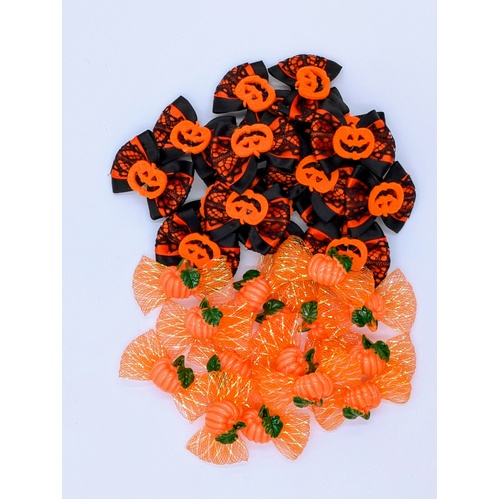TCS Halloween Dog Hair Bows Pack of 30 - 2 Styles