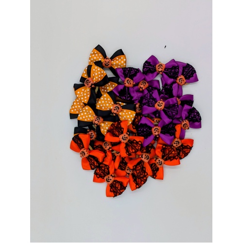TCS Halloween Dog Hair Bows Pack of 30 - 3 Styles