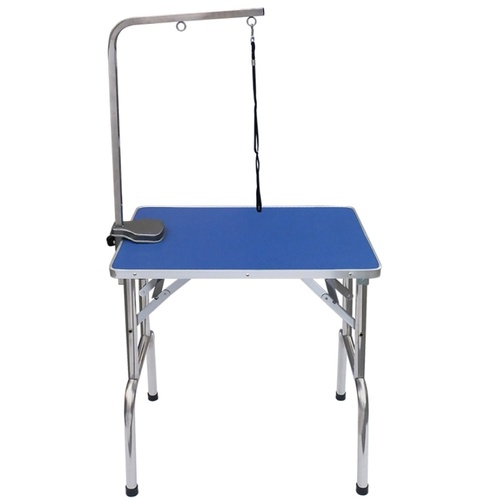Small Portable Pet Grooming Table - (With Foldable Legs) - Blue - SMALL