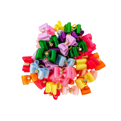 TCS Deluxe Dog Hair Bows - 40pcs
