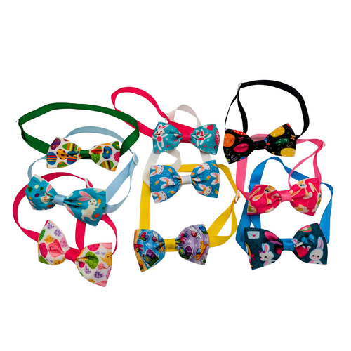 TCS Easter Dog Neck Bows Pack of 25 - 9 Designs