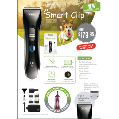 WAHL Smart Clip Pet Cord/Cordless Clipper